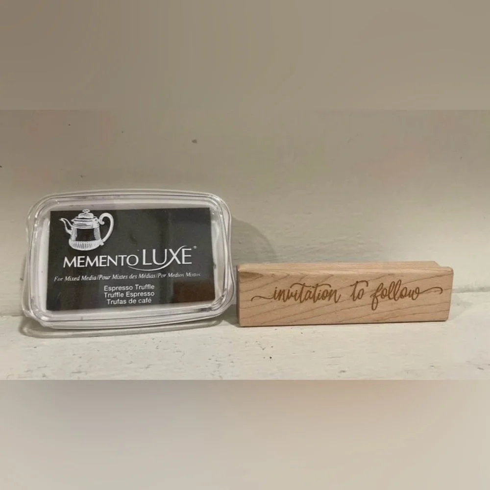 Wedding Envelope Stamp “Invitation to Follow” + Ink Pad Calligraphy Style